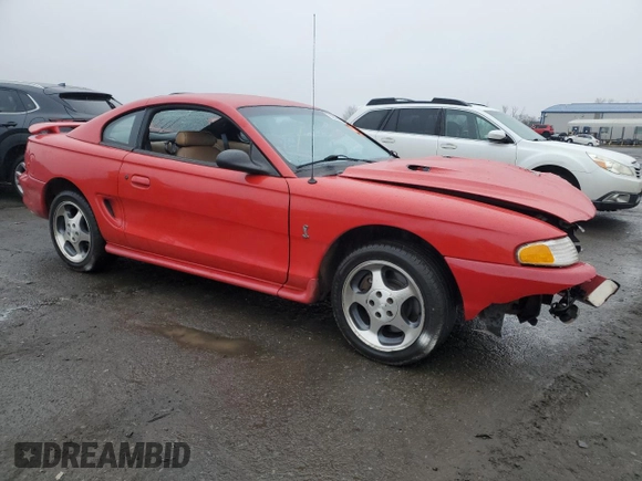 1997 Ford Mustang Cobra with VIN 1FALP47V1VF181752, listed as a Copart auction lot 50330625 with 293,125 mi miles and Salvage Title. Bid and sale history available at carsss.com. Image 4.