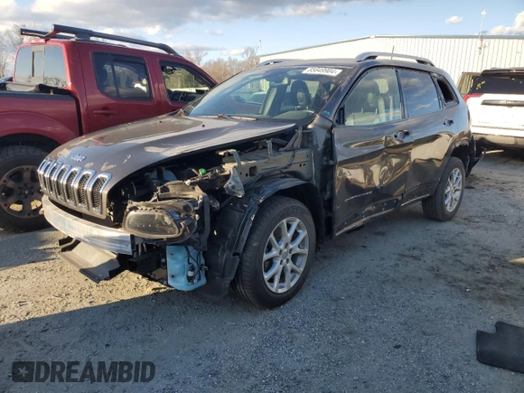 2018 Jeep Cherokee Latitude Plus with VIN 1C4PJLLB1JD510183, listed as a Copart auction lot 85849904 with 86,787 mi miles and Salvage Title. Bid and sale history available at DreamBid. Image 1.