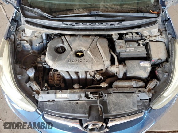 2014 Hyundai Elantra SE z VIN KMHDH4AE2EU090095, wystawiony jako Copart lot #61102225 z przebiegiem 130 421 mil mil oraz Szkoda całkowita • Salvage title. Historia ofert i sprzedaży dostępna na DreamBid. Obrazek 11.