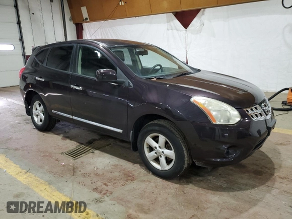 2013 Nissan Rogue S with VIN JN8AS5MV2DW136848, listed as a Copart auction lot 41373015 with 72,813 mi miles and Salvage Title. Bid and sale history available at DreamBid. Image 4.