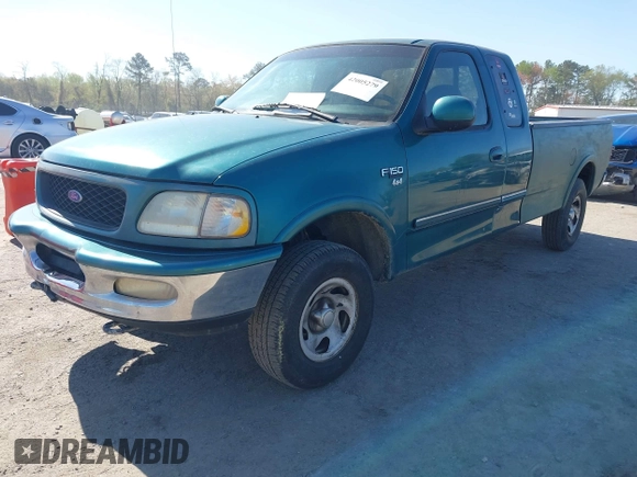 1997 Ford F-150 XL with VIN 1FTDX1861VNA45664, listed as a IAAI auction lot 42005279 with 209,847 mi miles. Bid and sale history available at carsss.com. Image 2.