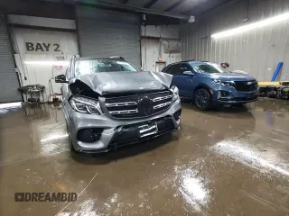 2018 Mercedes-Benz GLS 550 with VIN 4JGDF7DE0JB085552, listed as a Copart auction lot 78694124 with 89,974 mi miles and Salvage title. Bid and sale history available at DreamBid. Image 14.