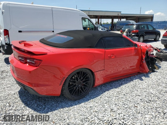 2019 Chevrolet Camaro 1LT with VIN 1G1FB3DSXK0124001, listed as a Copart auction lot 57628755 with 147,397 mi miles and Non repairable. Bid and sale history available at DreamBid. Image 3.