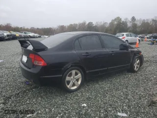 2008 Honda Civic Sdn EX with VIN 2HGFA15838H350792, listed as a Copart auction lot 80783874 with 225,041 mi miles and Salvage Title. Bid and sale history available at carsss.com. Image 3.