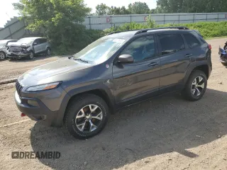 2014 Jeep Cherokee Trailhawk with VIN 1C4PJMBS4EW187085, listed as a Copart auction lot 64106985 with 166,467 mi miles and Clean title. Bid and sale history available at DreamBid. Image 1.