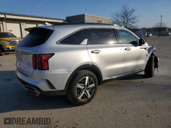 2021 Kia Sorento S with VIN 5XYRL4LC8MG007614, listed as a Copart auction lot 48540865 with 57,988 mi miles and Salvage Title. Bid and sale history available at DreamBid. Image 3.