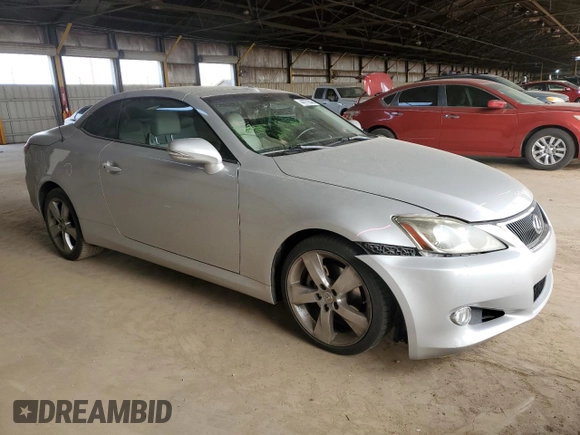2010 Lexus IS 250 C z VIN JTHFF2C28A2505273, wystawiony jako Copart lot #44779545 z przebiegiem Nie podano mil oraz Szkoda całkowita • Salvage title. Historia ofert i sprzedaży dostępna na DreamBid. Obrazek 4.