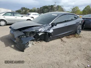 2024 Tesla Model 3 with VIN 5YJ3E1EA6RF825223, listed as a Copart auction lot 49828745 with 16,259 mi miles and Salvage Title. Bid and sale history available at carsss.com. Image 1.