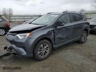 2018 Toyota RAV4 Hybrid LE Plus with VIN JTMRJREV4JD190828, listed as a Copart auction lot 48798555 with 121,641 mi miles and Salvage Title. Bid and sale history available at carsss.com. Image 1.