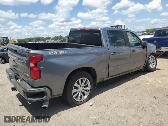 2019 Chevrolet Silverado 1500 Custom with VIN 1GCPYBEH8KZ221278, listed as a Copart auction lot 52927094 with 73,247 mi miles and Salvage Title. Bid and sale history available at DreamBid. Image 3.