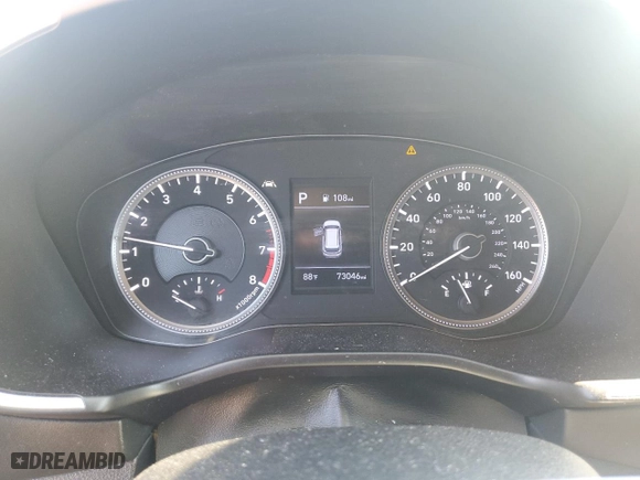 2020 Hyundai Santa Fe SE with VIN 5NMS2CADXLH215380, listed as a Copart auction lot 45696615 with 73,046 mi miles and Salvage Title. Bid and sale history available at carsss.com. Image 9.