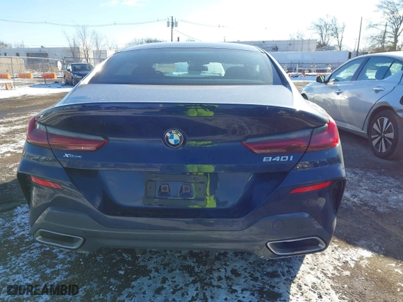 2020 BMW 8 Series 840i with VIN WBAGV4C01LCD97854, listed as a IAAI auction lot 41263040 with 66,935 mi miles. Bid and sale history available at carsss.com. Image 16.