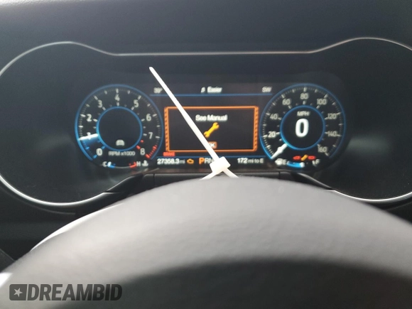 2021 Ford Mustang GT Premium with VIN 1FATP8FF7M5139740, listed as a Copart auction lot 84479174 with 27,358 mi miles and Salvage title. Bid and sale history available at DreamBid. Image 9.
