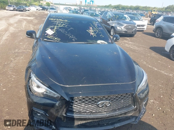 2021 Infiniti Q50 Red Sport 400 z VIN JN1FV7DR6MM880572, wystawiony jako IAAI lot #42411884 z przebiegiem 31 436 mil mil oraz . Historia ofert i sprzedaży dostępna na DreamBid. Obrazek 12.