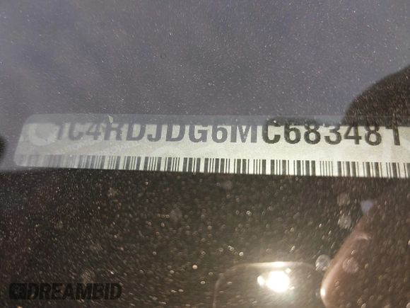 2021 Dodge Durango GT Plus z VIN 1C4RDJDG6MC683481, wystawiony jako IAAI lot #41772858 z przebiegiem 51 168 mil mil oraz . Historia ofert i sprzedaży dostępna na DreamBid. Obrazek 9.
