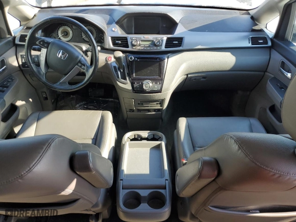 2014 Honda Odyssey EX-L with VIN 5FNRL5H65EB107557, listed as a Copart auction lot 45578575 with 130,432 mi miles and Salvage Title. Bid and sale history available at carsss.com. Image 8.