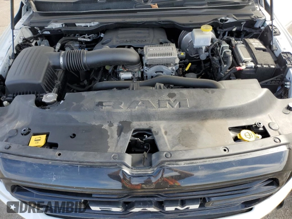 2023 Ram 1500 Big Horn with VIN 1C6SRFBT5PN578883, listed as a Copart auction lot 48968205 with 28,181 mi miles and Salvage Title. Bid and sale history available at carsss.com. Image 12.