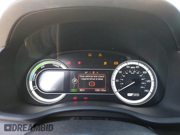 2018 Kia Niro LX with VIN KNDCB3LC4J5190209, listed as a Copart auction lot 78534544 with 155,119 mi miles and Salvage Title. Bid and sale history available at carsss.com. Image 9.