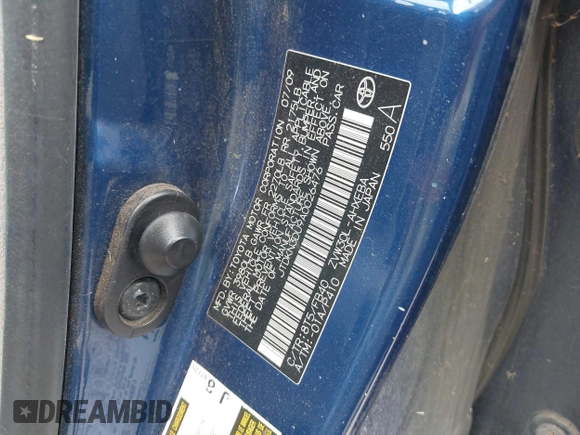 2010 Toyota Prius II with VIN JTDKN3DU9A0026476, listed as a IAAI auction lot 42128972 with Not Provided miles. Bid and sale history available at carsss.com. Image 9.
