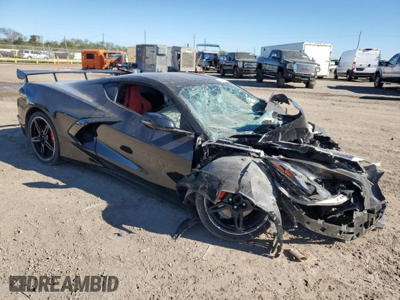 2020 Chevrolet Corvette 2LT with VIN 1G1Y72D42L5118848, listed as a Copart auction lot 81445864 with 0 mi miles and Salvage Title. Bid and sale history available at carsss.com. Image 4.