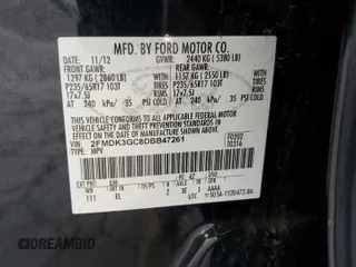 2013 Ford Edge SE with VIN 2FMDK3GC8DBB47261, listed as a Copart auction lot 60101155 with 236,237 mi miles and Clean title. Bid and sale history available at DreamBid. Image 13.