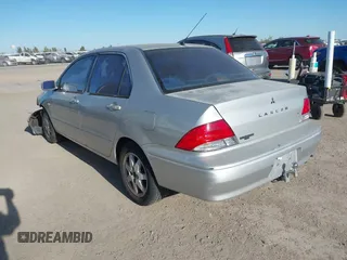 2002 Mitsubishi Lancer LS with VIN JA3AJ36E22U035784, listed as a IAAI auction lot 40628995 with 1 mi miles. Bid and sale history available at carsss.com. Image 3.
