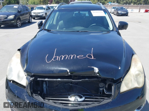 2012 Infiniti EX Journey with VIN JN1AJ0HR5CM451851, listed as a IAAI auction lot 42201934 with 71,931 mi miles. Bid and sale history available at carsss.com. Image 10.