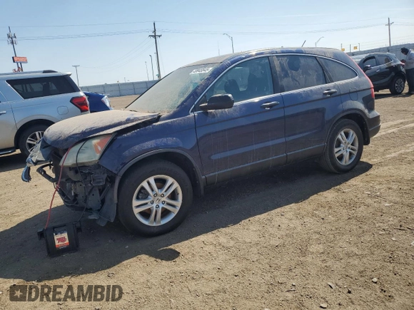 2010 Honda CR-V EX with VIN 5J6RE4H56AL096484, listed as a Copart auction lot 49945545 with 0 mi miles and Clean Title. Bid and sale history available at carsss.com. Image 1.