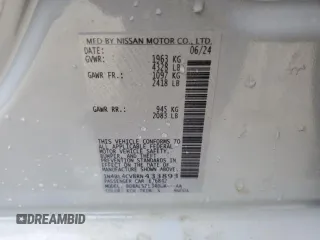 2024 Nissan Altima SR z VIN 1N4BL4CV8RN433893, wystawiony jako Copart lot #52449445 z przebiegiem 15 642 mil mil oraz Nie do naprawy • Non repairable. Historia ofert i sprzedaży dostępna na DreamBid. Obrazek 12.