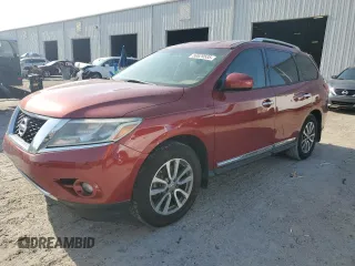 2015 Nissan Pathfinder S with VIN 5N1AR2MN7FC674564, listed as a Copart auction lot 56829535 with 140,382 mi miles and Salvage title. Bid and sale history available at DreamBid. Image 1.