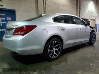 2016 Buick LaCrosse Sport Touring with VIN 1G4G45G39GF185474, listed as a Copart auction lot 46338865 with 76,793 mi miles and Clean Title. Bid and sale history available at carsss.com. Image 3.