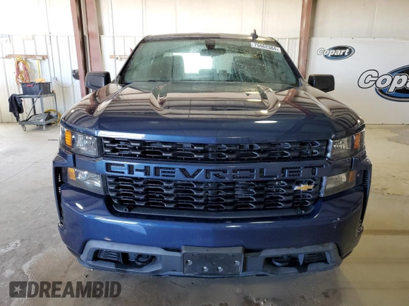 2020 Chevrolet Silverado 1500 Custom with VIN 1GCRWBEK2LZ292536, listed as a Copart auction lot 79462384 with 53,994 mi miles and Clean Title. Bid and sale history available at carsss.com. Image 5.
