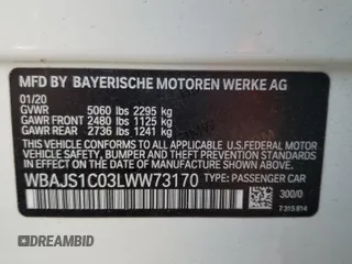 2020 BMW 5 Series 540i с VIN WBAJS1C03LWW73170, выставлен на аукционе Copart как лот 86698914 с пробегом 120 807 миль миль и На запчасти • Non repairable. История ставок и продаж доступна на DreamBid. Изображение 12.