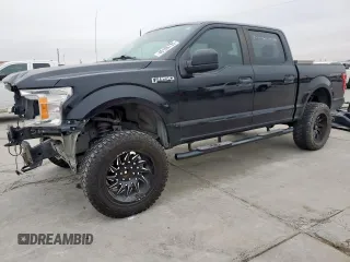 2018 Ford F-150 XL with VIN 1FTEW1E56JKC51982, listed as a Copart auction lot 46106735 with 67,168 mi miles and Salvage Title. Bid and sale history available at carsss.com. Image 1.