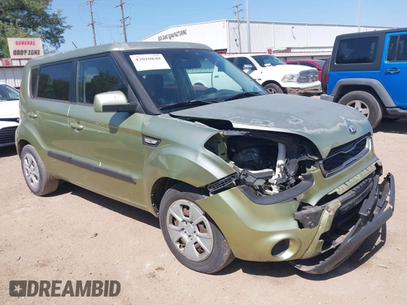 2013 Kia Soul with VIN KNDJT2A56D7606630, listed as a IAAI auction lot 42010848 with 120,050 mi miles and . Bid and sale history available at DreamBid. Image 1.