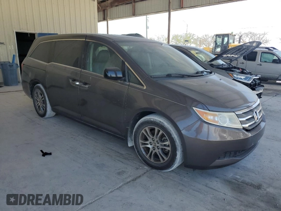 2013 Honda Odyssey EX-L with VIN 5FNRL5H60DB014279, listed as a Copart auction lot 54453185 with 114,377 mi miles and Clean Title. Bid and sale history available at carsss.com. Image 4.