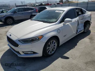 2017 Ford Fusion Titanium with VIN 3FA6P0SU8HR229470, listed as a Copart auction lot 57185625 with 97,973 mi miles and Salvage title. Bid and sale history available at DreamBid. Image 1.