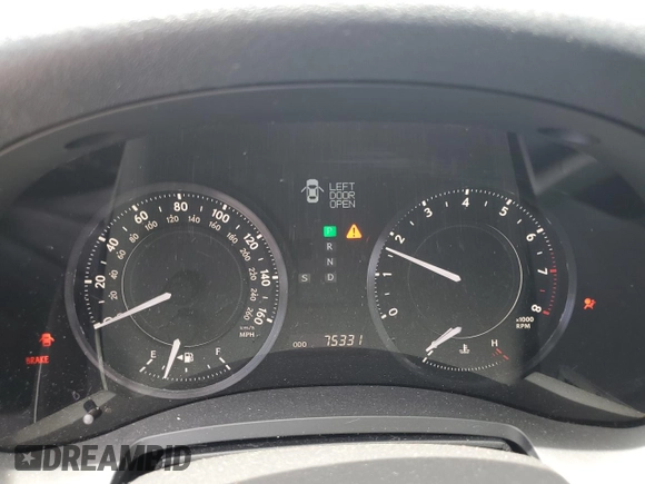 2010 Lexus IS 250 C with VIN JTHFF2C23A2508307, listed as a Copart auction lot 58031435 with 75,331 mi miles and Salvage title. Bid and sale history available at DreamBid. Image 9.