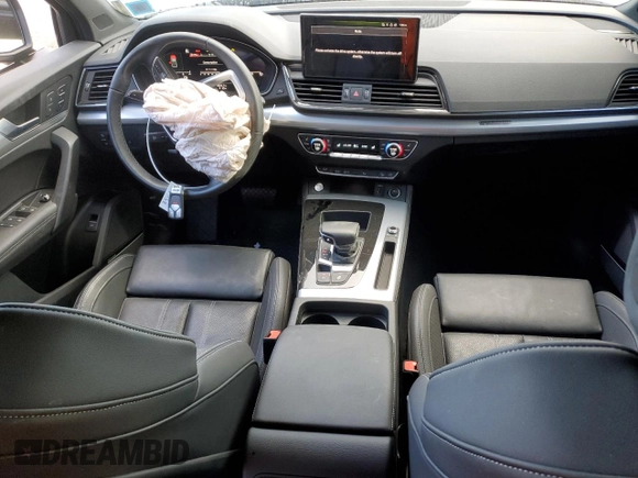 2023 Audi Q5 Sportback S line Premium Plus with VIN WA15AAFY8P2118635, listed as a Copart auction lot 87265094 with 20,844 mi miles and Salvage title. Bid and sale history available at DreamBid. Image 8.