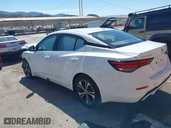 2022 Nissan Sentra SV with VIN 3N1AB8CV3NY305447, listed as a IAAI auction lot 41882034 with 29,983 mi miles and . Bid and sale history available at DreamBid. Image 3.