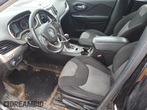 2015 Jeep Cherokee Sport with VIN 1C4PJMABXFW776256, listed as a Copart auction lot 49833705 with 216,170 mi miles and Clean Title. Bid and sale history available at carsss.com. Image 7.
