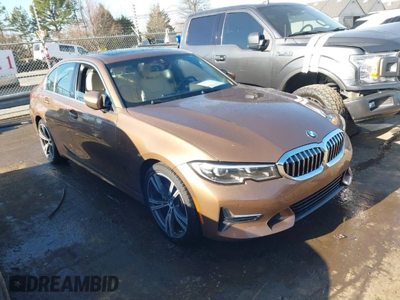 2019 BMW 3 Series 330i with VIN WBA5R1C56KAK08371, listed as a IAAI auction lot 41671953 with 52,433 mi miles and . Bid and sale history available at DreamBid. Image 1.