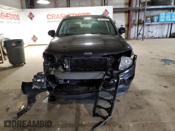 2017 Jeep Compass Latitude with VIN 1C4NJDEB7HD106048, listed as a Copart auction lot 56716925 with 208,777 mi miles and Salvage title. Bid and sale history available at DreamBid. Image 5.