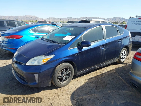 2012 Toyota Prius One with VIN JTDKN3DU6C1508691, listed as a IAAI auction lot 42137990 with 271,382 mi miles. Bid and sale history available at carsss.com. Image 2.