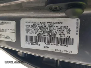 2003 Toyota Camry LE with VIN 4T1BE32K63U659008, listed as a IAAI auction lot 41790929 with 206,878 mi miles and . Bid and sale history available at DreamBid. Image 9.