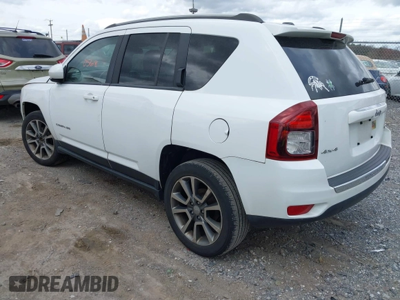 2014 Jeep Compass Limited with VIN 1C4NJDCB6ED684897, listed as a IAAI auction lot 41920568 with 175,196 mi miles. Bid and sale history available at carsss.com. Image 3.