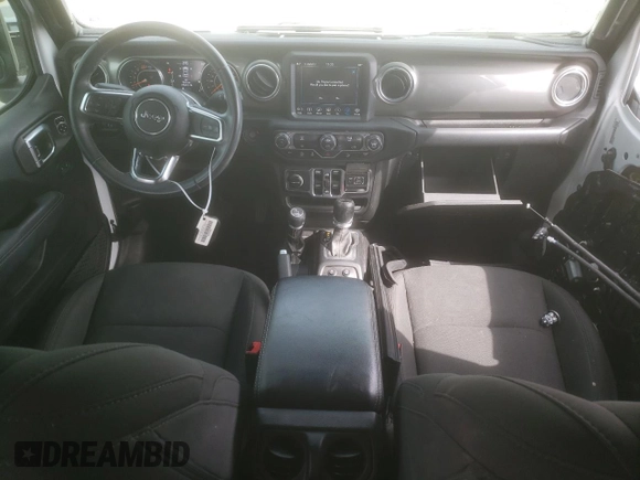 2018 Jeep Wrangler Unlimited Sahara with VIN 1C4HJXEN4JW200830, listed as a Copart auction lot 46298625 with 46,783 mi miles and Salvage title. Bid and sale history available at DreamBid. Image 8.