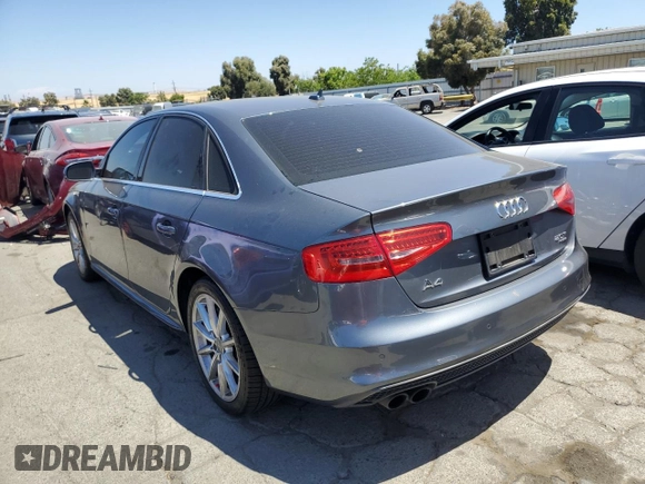 2014 Audi A4 Premium Plus with VIN WAUHFAFL9EN013443, listed as a Copart auction lot 58468394 with 149,965 mi miles and Salvage title. Bid and sale history available at DreamBid. Image 2.