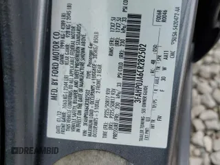 2012 Ford Fusion SEL with VIN 3FAHP0JA6CR282502, listed as a Copart auction lot 50956415 with 148,722 mi miles and Salvage Title. Bid and sale history available at carsss.com. Image 12.
