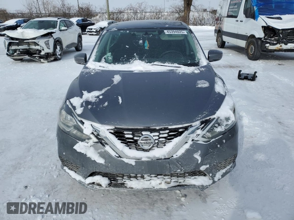 2017 Nissan Sentra S with VIN 3N1AB7AP3HY386307, listed as a Copart auction lot 45394025 with 196,135 mi miles and Salvage Title. Bid and sale history available at carsss.com. Image 5.